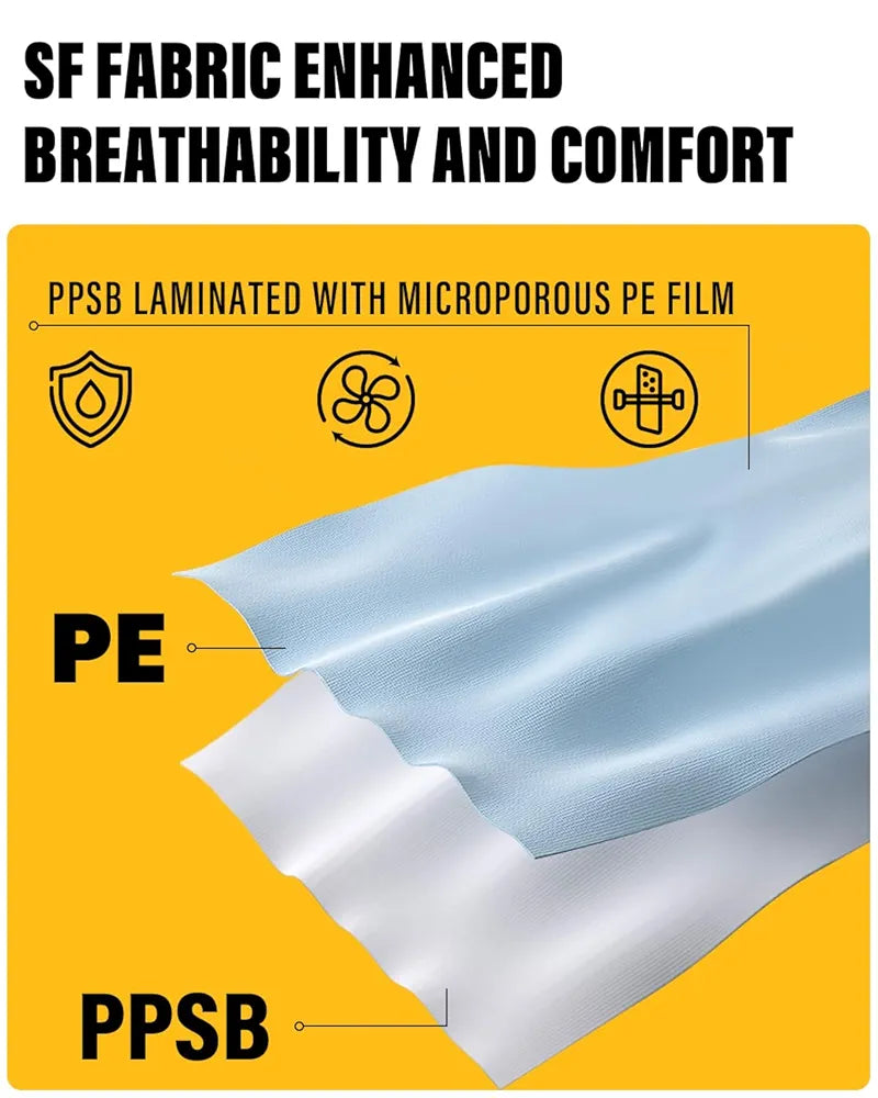 Hazmat Suit Disposable Coverall | Full Body Painters Suit in 7 Sizes with Multiple Specifications for Men & Women - Small, White, 1